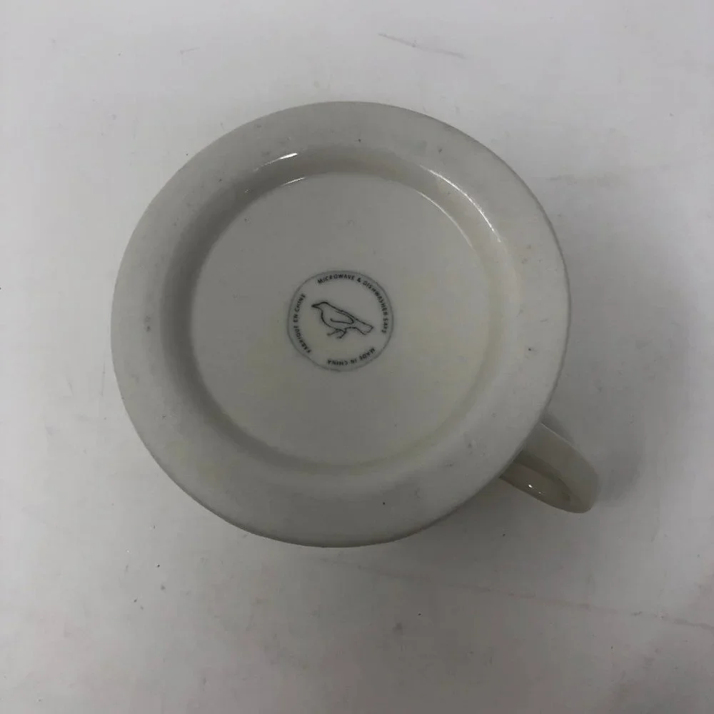 Anthropologie Monogram Shaving Mug Cup N
